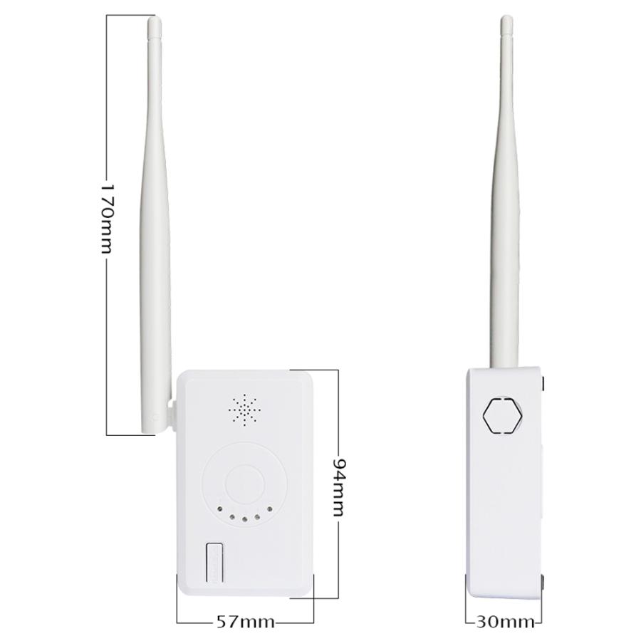 F.R.C. NEXTEC ネットワーク防犯カメラ用 Wi-F-中継器：NX-R01 (W) 2.4G対応 IPカメラとNVR録画機の中間に設置して有効距離を延長 |  | 03