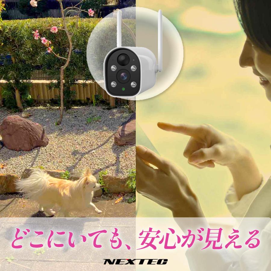 F.R.C. NEXTEC ネットワーク防犯カメラ：NX-S41 (W) 400万画素・ ソーラーパネル搭載・監視カメラ・IPカメラ |  | 01