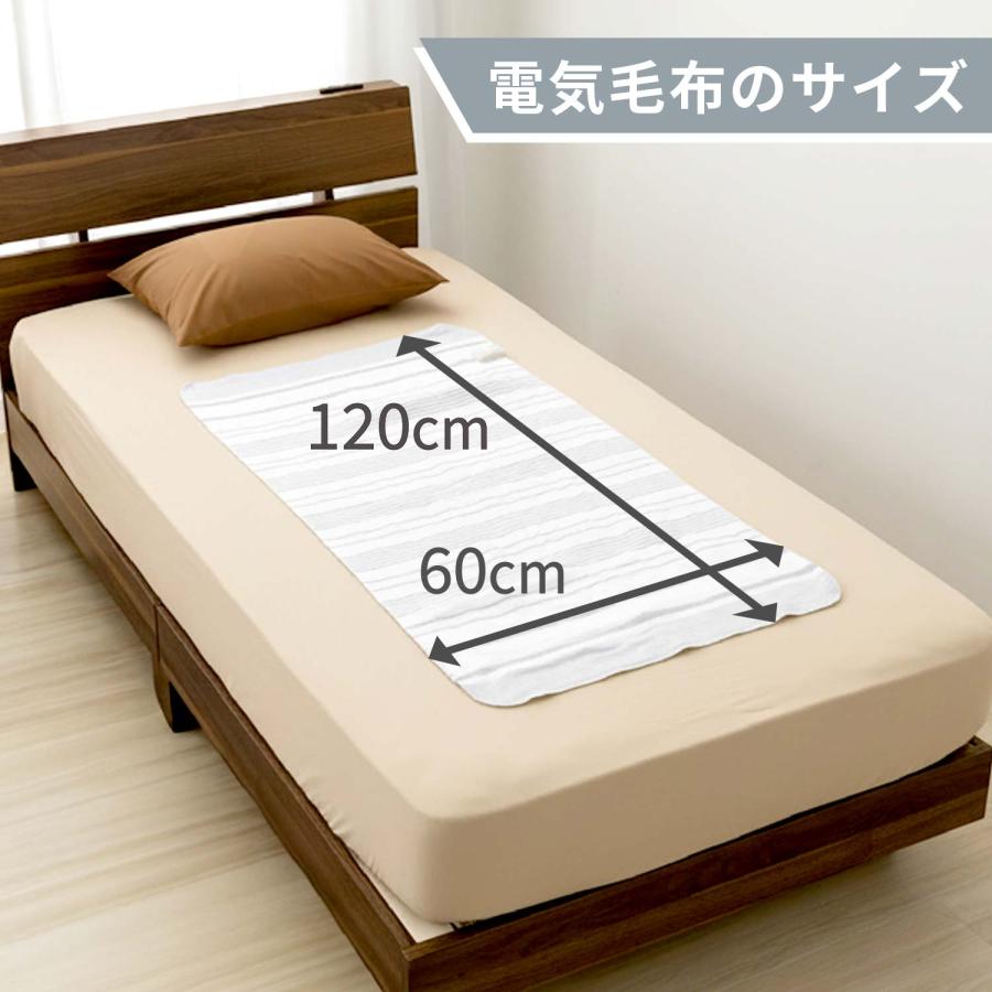 FREEDAN 電気毛布 電気敷き毛布 洗える 小さめ 起毛 薄手 120×60cm