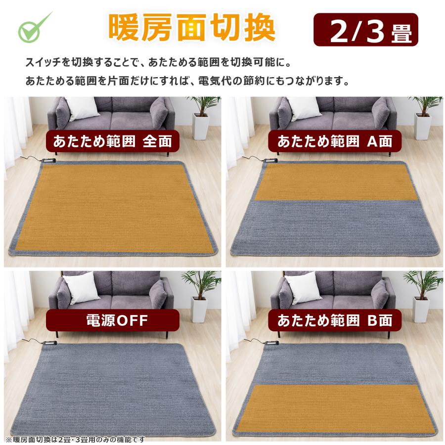 FREEDAN ホットカーペット 2畳 168×168 本体 電気カーペット