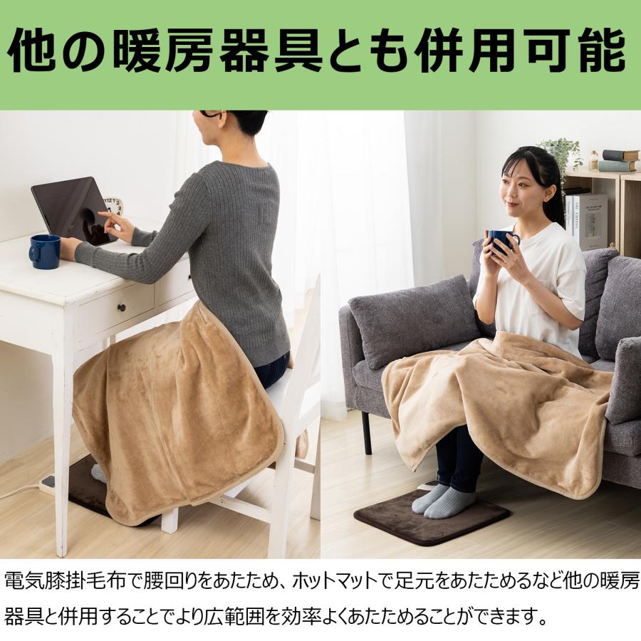 FREEDAN ホットマット 電気マット 40×40cm フランネル 足元暖房 ホット