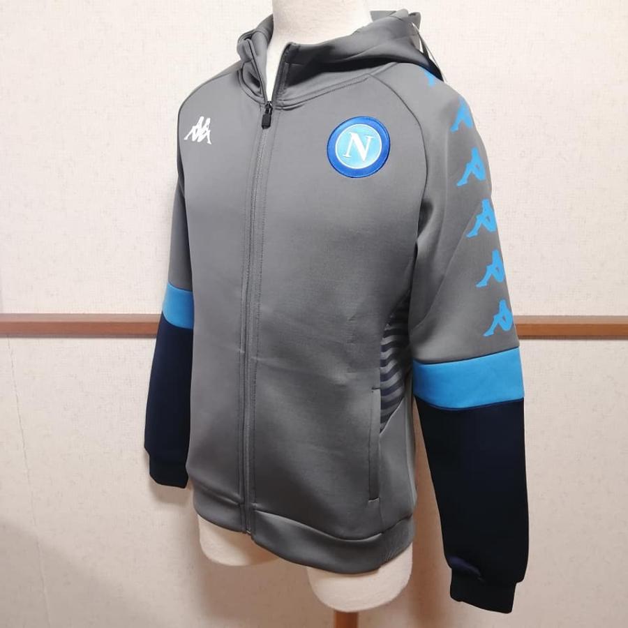 Kappa SSCナポリ ジャケット カッパ SSC ナポリ ナイロンジャケット 紺 XL 刺繍ロゴ 古着