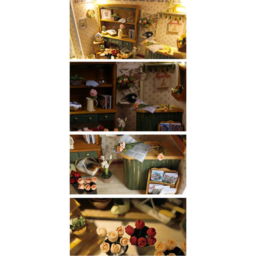 ドールハウス 手作りキットセットミニチュア 欧州旅行日記 花屋