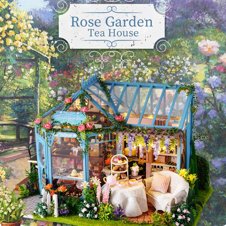 ドールハウス 手作り キット セット ミニチュア ROSE GARDEN TEA ドールハウス 手作り キット セット ミニチュア ROSE GARDEN TEA