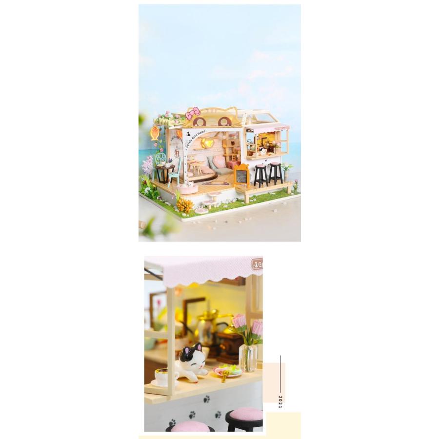 ドールハウス 手作り キット セット ミニチュア CAT CAFE GARDEN ドールハウス 手作り キット セット ミニチュア CAT CAFE GARDEN