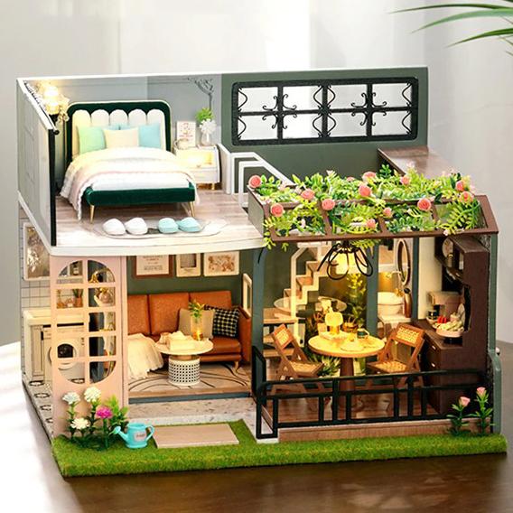 ドールハウス 手作りキットセットミニチュア HALF OF THE GARDEN ドールハウス 手作りキットセットミニチュア HALF OF THE GARDEN
