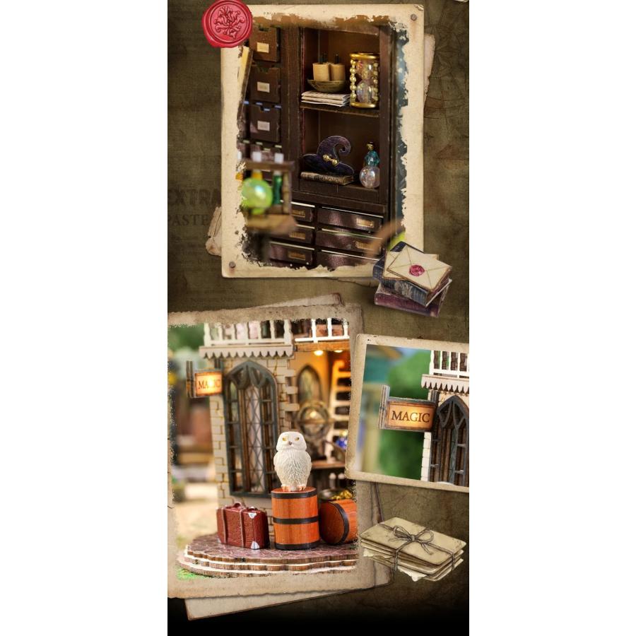 ドールハウス/ミニチュア/ハンドメイド① ドールハウス 手作りキットセットミニチュア Magic house 魔法屋t