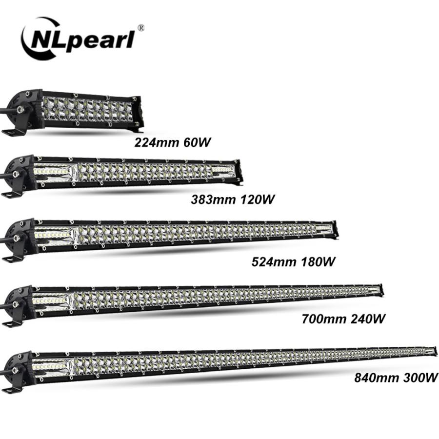 NlpearlLEDライトバー、LEDライトバー、12v、24v、オフロード、埋め込み式、4x4 uaz 4wd atv、車用、フォグライト