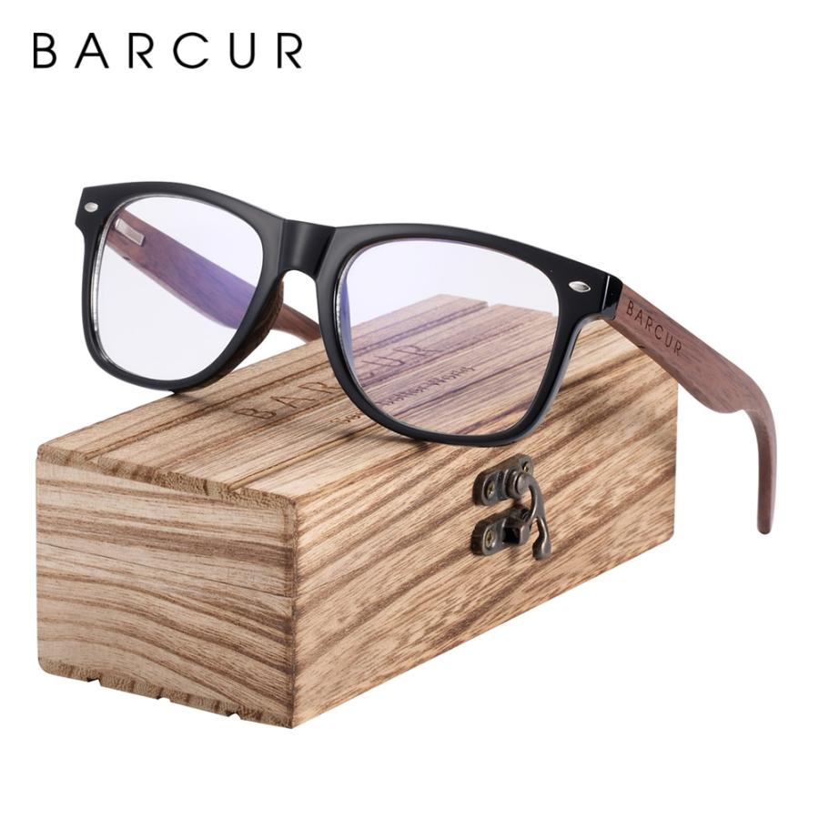 売り出し人気商品 BARCUR 黒クルミサングラスウッド偏光サングラス男性メガネ男性 UV400 保護眼鏡木製オリジナルボックス