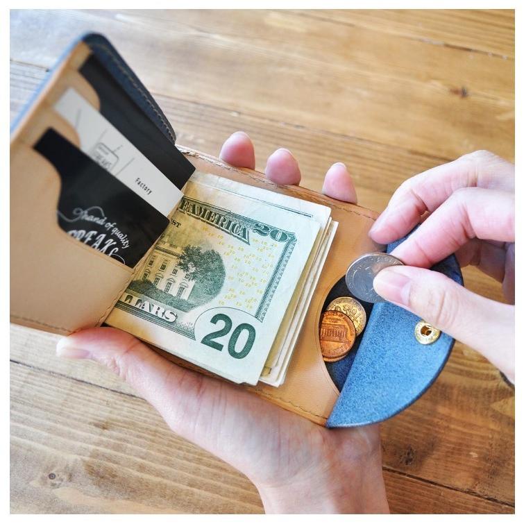 マネークリップ 財布 小銭入れ付き 本革 メンズ レディース 二つ折り 薄い 薄型 コンパクト ブランド おしゃれ 日本製 プレゼント