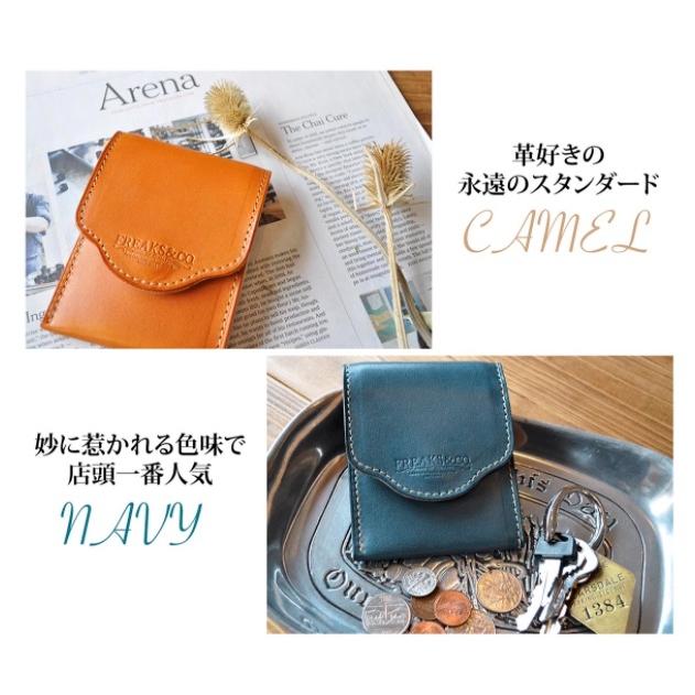 二つ折り財布 小さい コンパクト メンズ レディース 本革 栃木レザー
