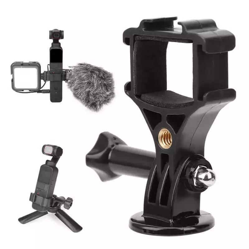 Dji osmo pocket 2用カメラ拡張ブラケット スポーツカメラ Dji osmo pocket 2用カメラ拡張ブラケット スポーツカメラ