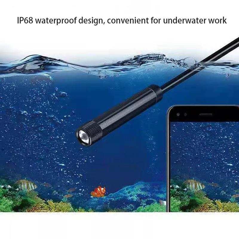 海釣り用8mmHDカメラ 魚群探知機 8 LED ハンティング 装置 Androidスマートフォン タブレット用 内視鏡ツール 15m|freakshop01|06