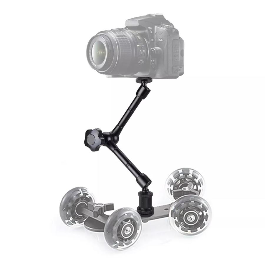 23 11 7インチLEDミニチュアライトアーム 関節アーム 調整可能 リムスタンド スーパー 高速 DSLRカメラ