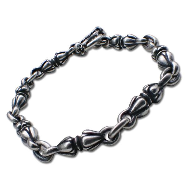ガボラトリー / ガボール 1/8オールヌードル リンク ブレスレット w/ 1/8スカルTバー 20cm