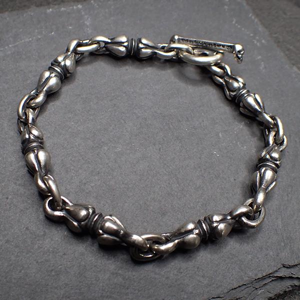 【訳あり品】 ガボラトリー / ガボール 1/8オールヌードル リンク ブレスレット w/ 1/8スカルTバー 20cm 【RIZ1296856709】(45641円)