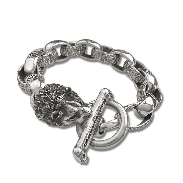 匿名！送料無料！ ガボラトリー / ガボール　ライオン w/ H.W.O マルテスクロス 7リンク チゼルド H.W.O ゴシック クロス 7リンク ブレスレット 【PET3307477666】(116402円)