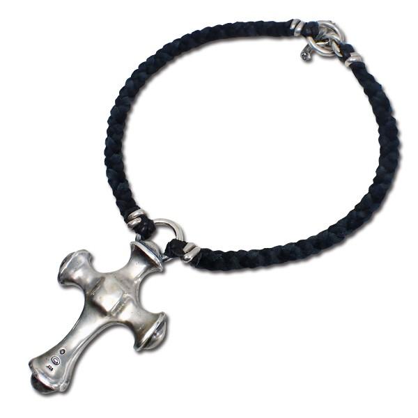 シルバー925製　スカル　ネックレス　ブレイドレザー　ロングネックレス　ガボール シルバー925製 スカル ネックレス ブレイドレザー ロング