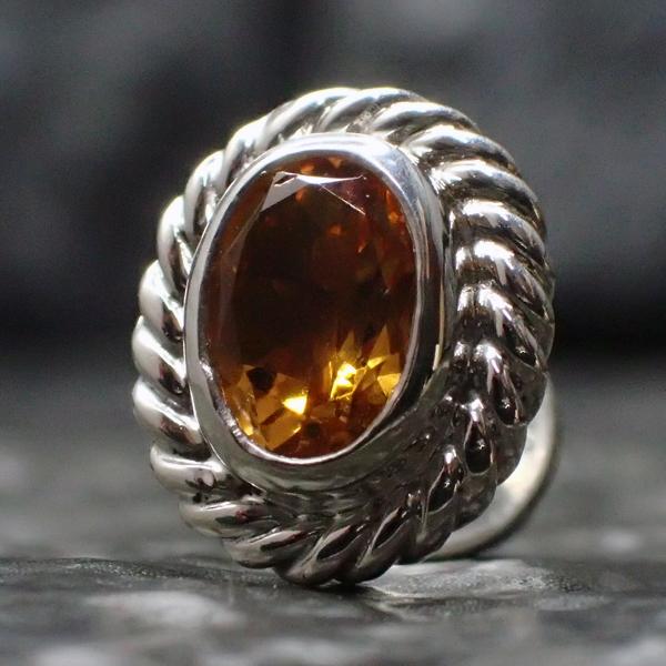 ブリッジ / Bridge 5x7mmシトリンSVカップピアス(受注生産商品