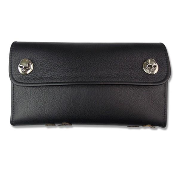Stanley Guess（スタンリーゲス） レザー ロング 2 スカル ボタン