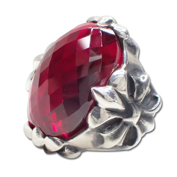 ゲルマニウム♦️ルビー♦️リングジュエリー　SHINWA 非加熱ピジョンブラッドルビー リング /c0364rp ジュエリー専門