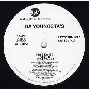 Da Youngsta's-Pass Da Mic USオリジナル12inch レコード】DA YOUNGSTA'S - PASS DA MIC (WHITE) 12