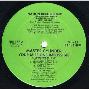 Master Cylinder-Your Missions Impossible