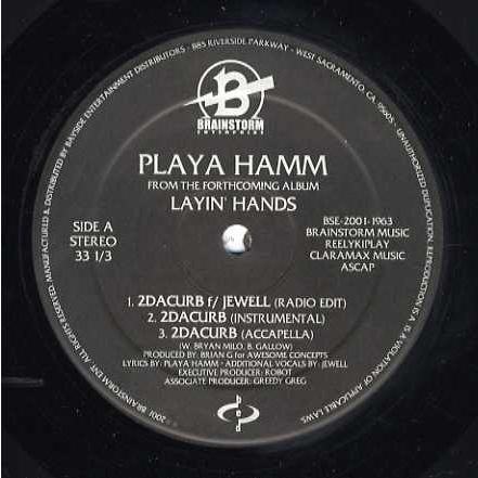 レコード】PLAYA HAMM feat Jewell - 2DACURB / TAKE U THERE (Pro