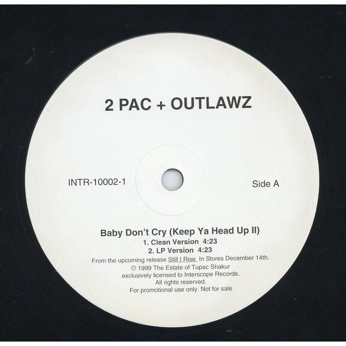 レコード】2PAC + OUTLAWZ - BABY DON'T CRY (KEEP YA HEAD UP 2) 12