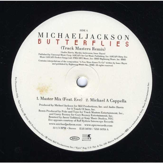 MICHAEL JACKSON feat Eve BUTTERFLIES (TRACK MASTERS REMIX) 12" US