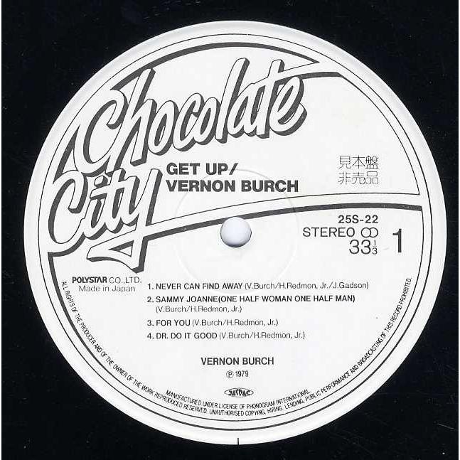 レコード】VERNON BURCH - GET UP (見本盤) LP JAPAN 1979年リリース