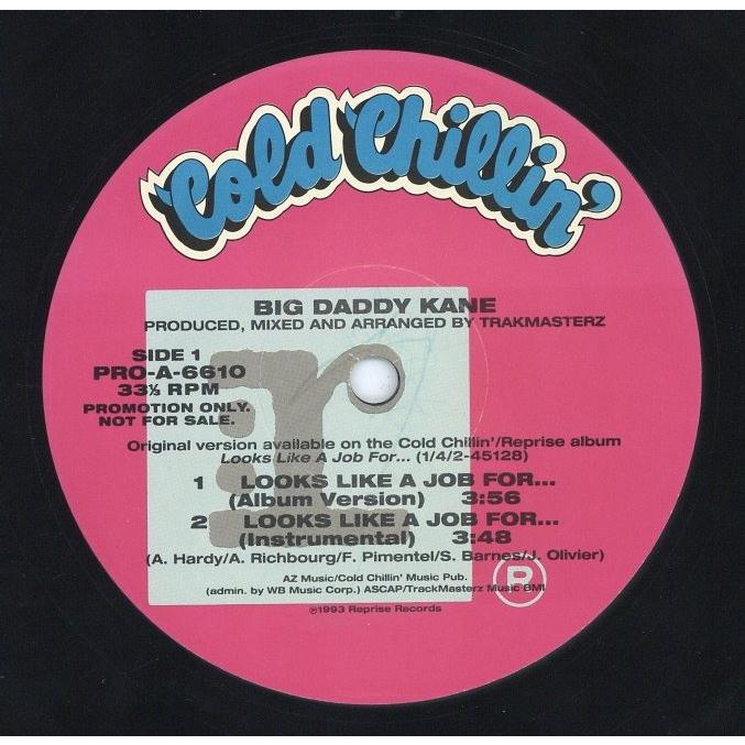 レコード】BIG DADDY KANE - LOOKS LIKE A JOB FOR / REST IN PEACE