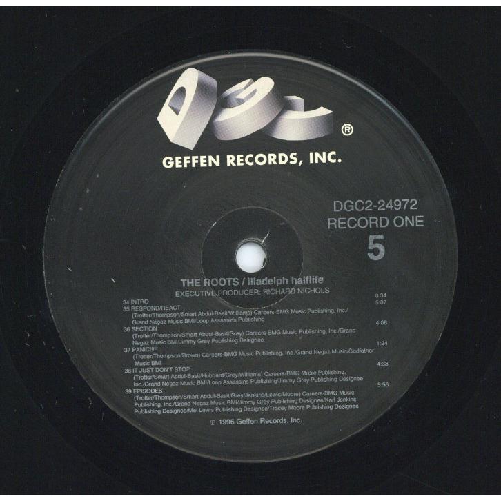 レコード】THE ROOTS - ILLADELPH HALFLIFE 2xLP US 1996年 レコード】THE ROOTS - ILLADELPH HALFLIFE 2xLP US 1996年