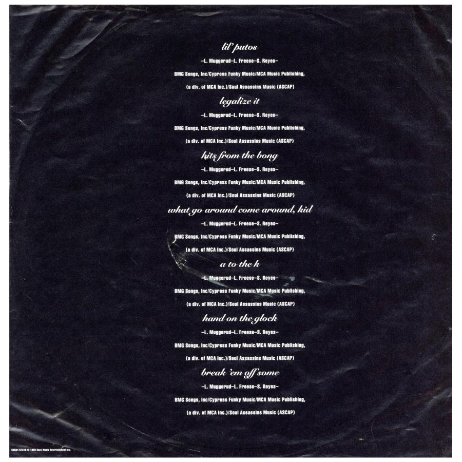 レコード】CYPRESS HILL - BLACK SUNDAY 2xLP US 1993年リリース