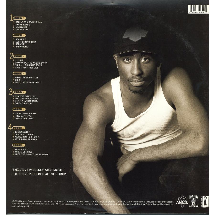 2PAC UNTIL THE END OF TIME レコード レコード】2PAC - UNTIL THE END OF TIME 4xLP US 2001年