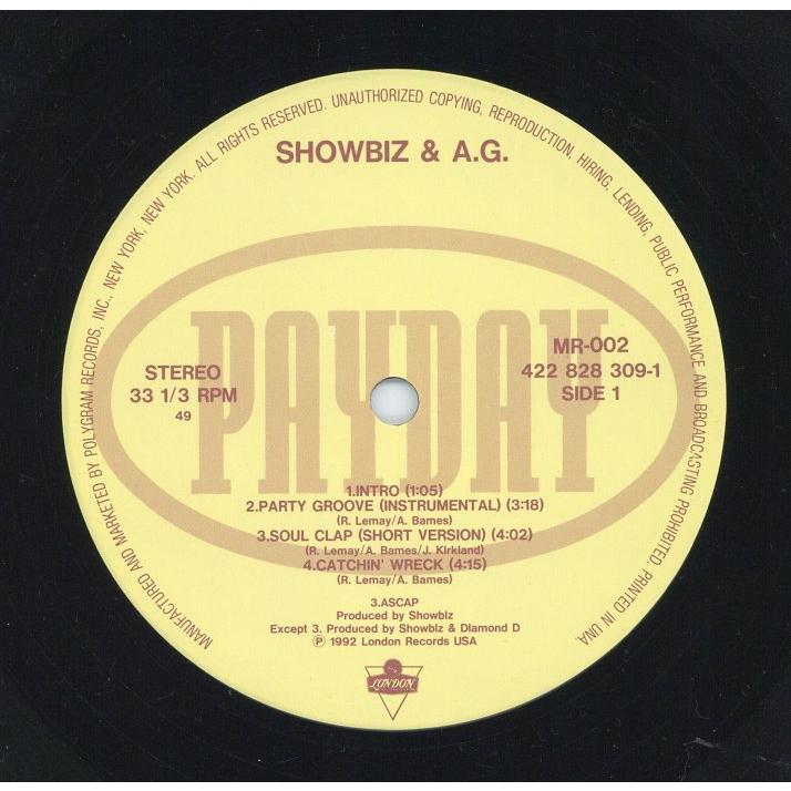 レコード】SHOWBIZ & AG - PARTY GROOVE / SOUL CLAP (JPN) EP JAPAN