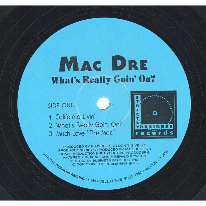 最終価格 Mac Dre – What's Really 〜 12inch】MAC DRE / What's Really Going On? | COMPACT DISCO ASIA