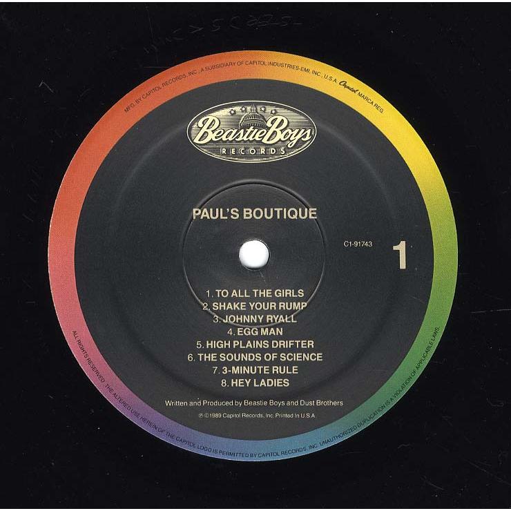 レコード】BEASTIE BOYS - PAUL'S BOUTIQUE (8面パネル