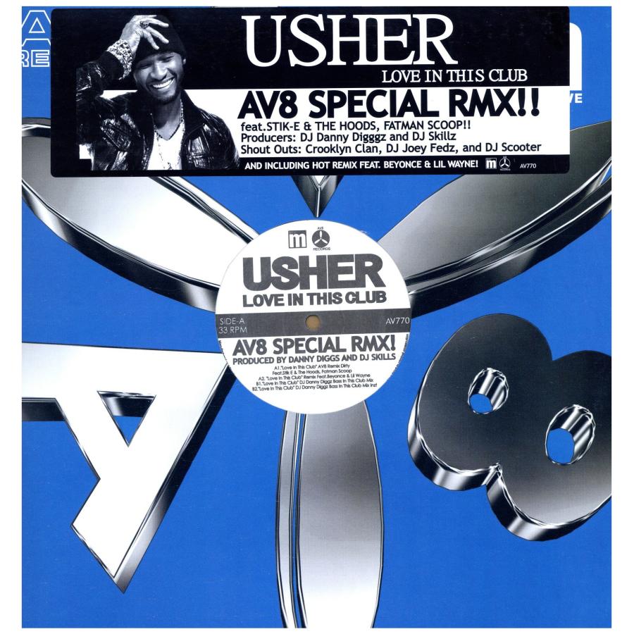 レコード】USHER feat Fatman Scoop - LOVE IN THE CLUB (AV8