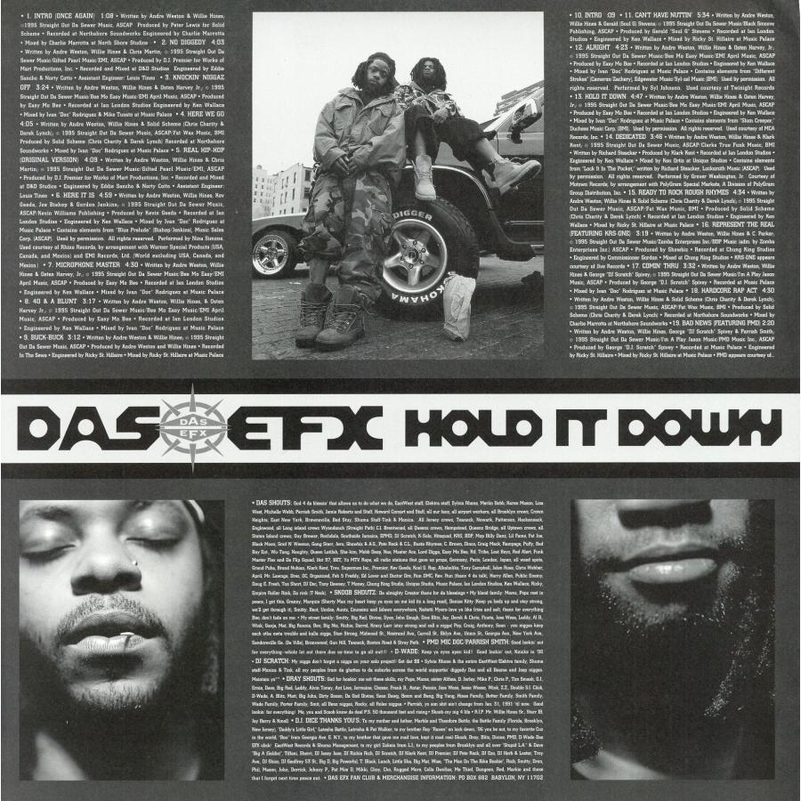 Das Efx / Hold It Down アナログレコード レコード】DAS EFX - HOLD IT DOWN 2xLP US 1995年リリース