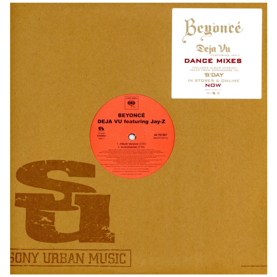 レコード】BEYONCE feat Jay-Z - DEJA VU (DANCE MIXES) 12