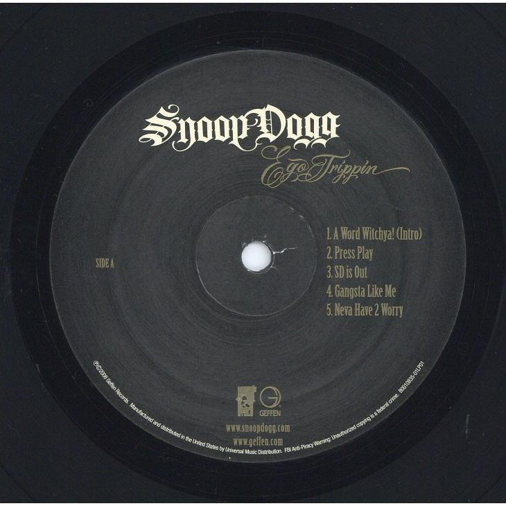 レコード】SNOOP DOGG - EGO TRIPPIN 2xLP US 2008年リリース