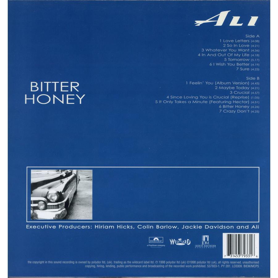 レコード】ALI - BITTER HONEY LP UK 1998年リリース : フリークス 