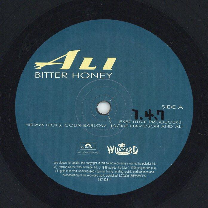 レコード】ALI - BITTER HONEY LP UK 1998年リリース : フリークス 