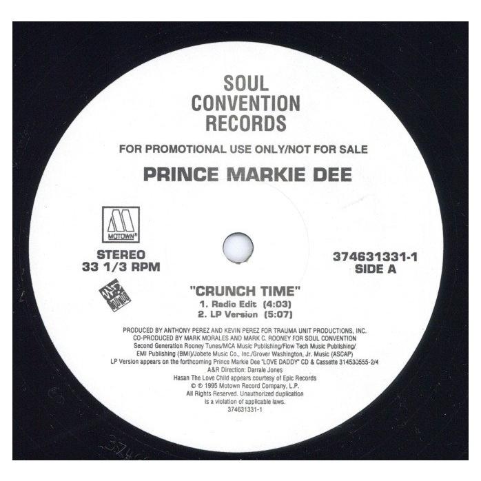 レコード】PRINCE MARKIE DEE - CRUNCHTIME (PROMO) 12