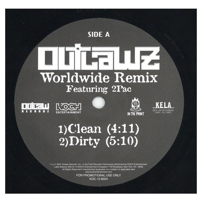 レコード】OUTLAWZ feat 2PAC - WORLDWIDE (REMIX) (RE) 12