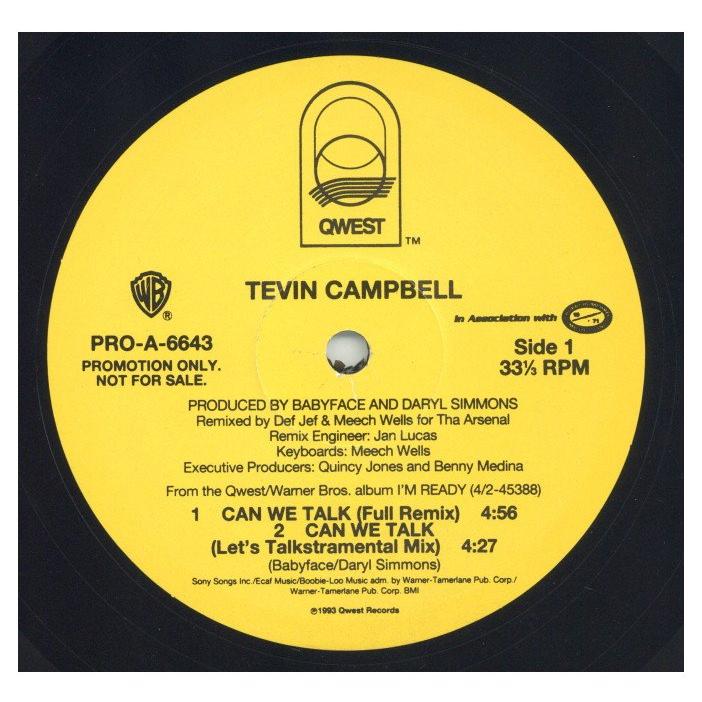 レコード】TEVIN CAMPBELL - CAN WE TALK (REMIX) 12