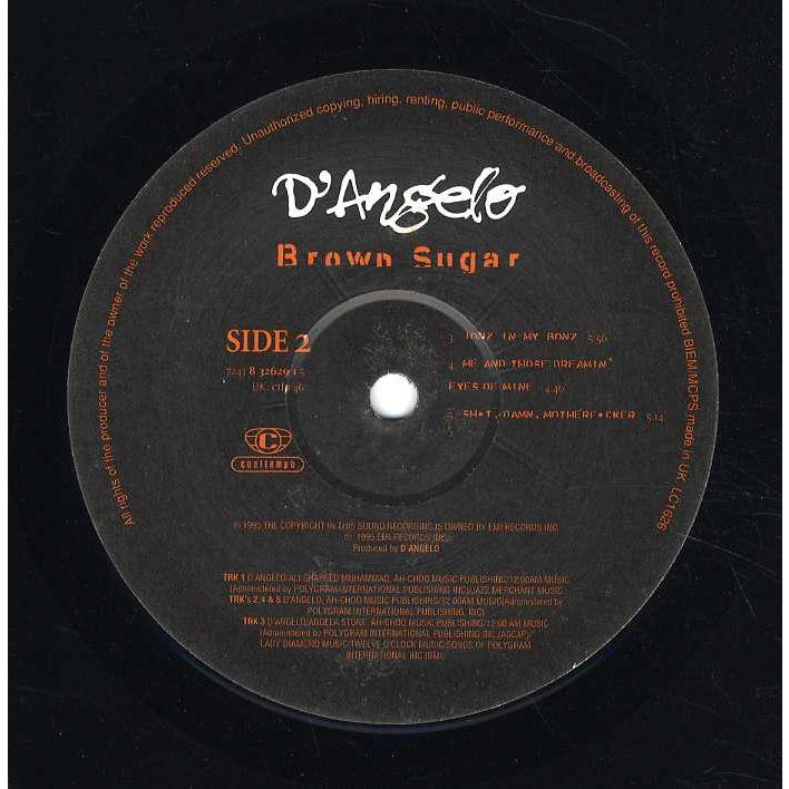 2LPプロモUSオリジ D'Angelo Brown Sugar 送料込 2LPプロモUSオリジ D'Angelo Brown Sugar 送料込 2LPプロモUS