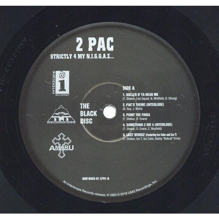 レコード】2PAC - STRICTLY 4 MY N.I.G.G.A.Z (RI) 2xLP US 2018年