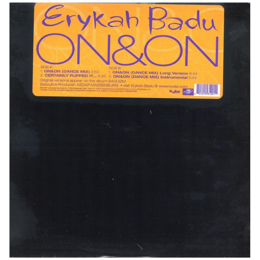 人気EDIT盤 Erykah Badu / On&On EDIT 7インチ 人気EDIT盤 Erykah Badu / On&On EDIT 7インチ - メルカリ